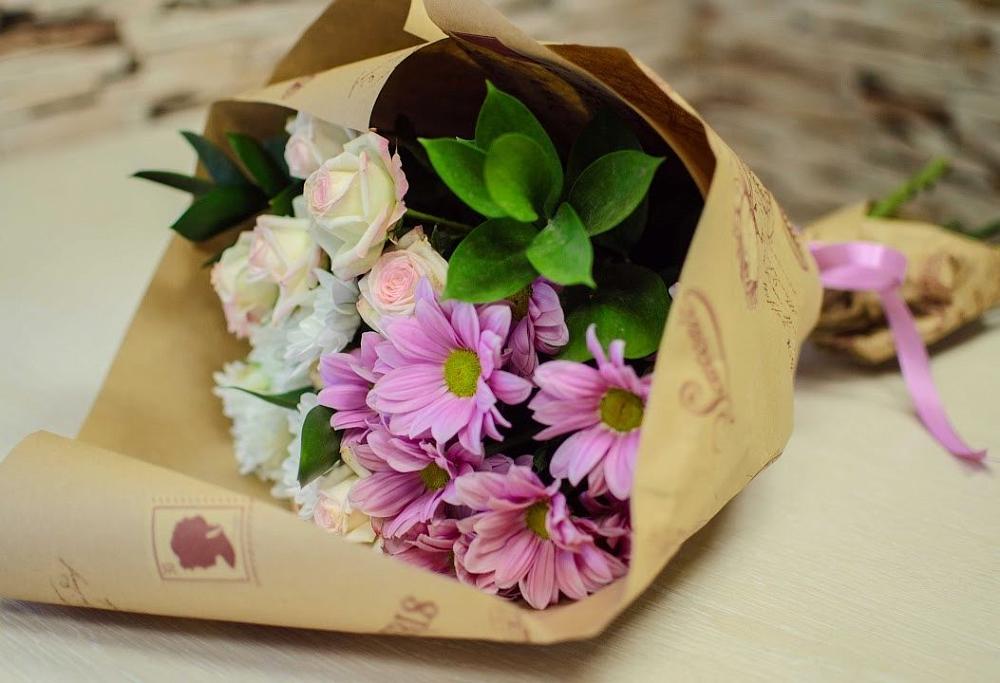 Букет цветов из: Розы и Хризантемы в Веневе