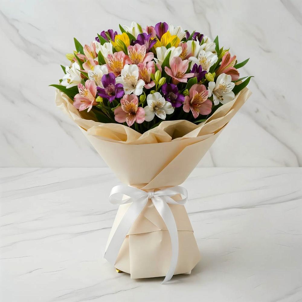 Букет цветов из: Альстромерии в Веневе