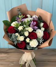 Букет цветов из:  Розы и Альстромерии в Веневе