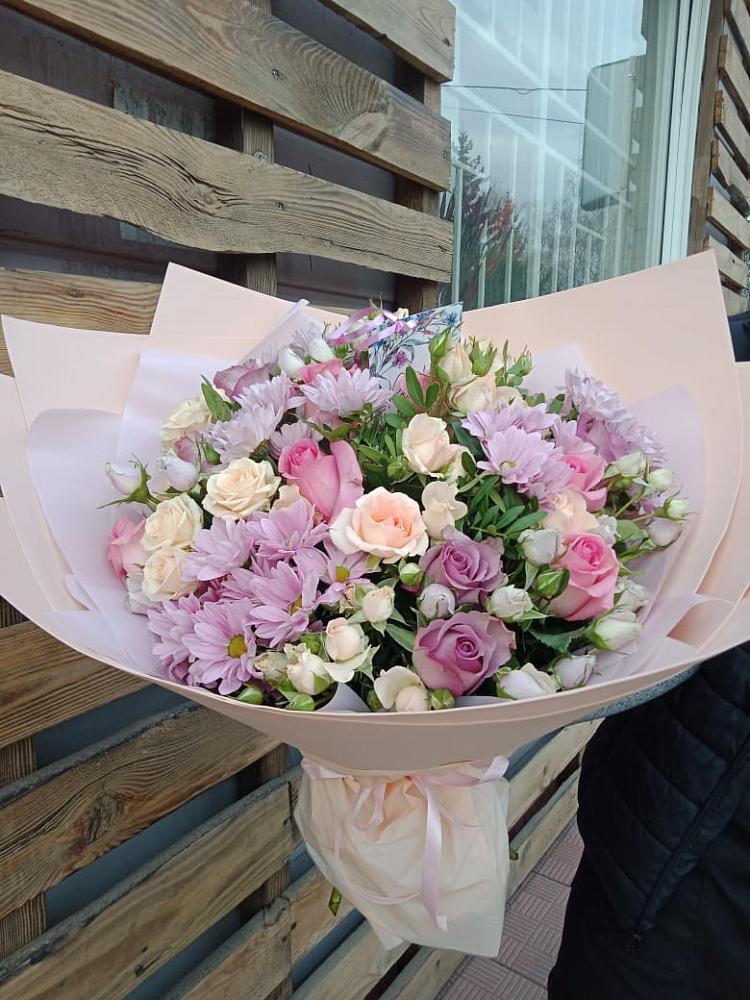 Букет цветов из: Розы и Хризантемы в Веневе