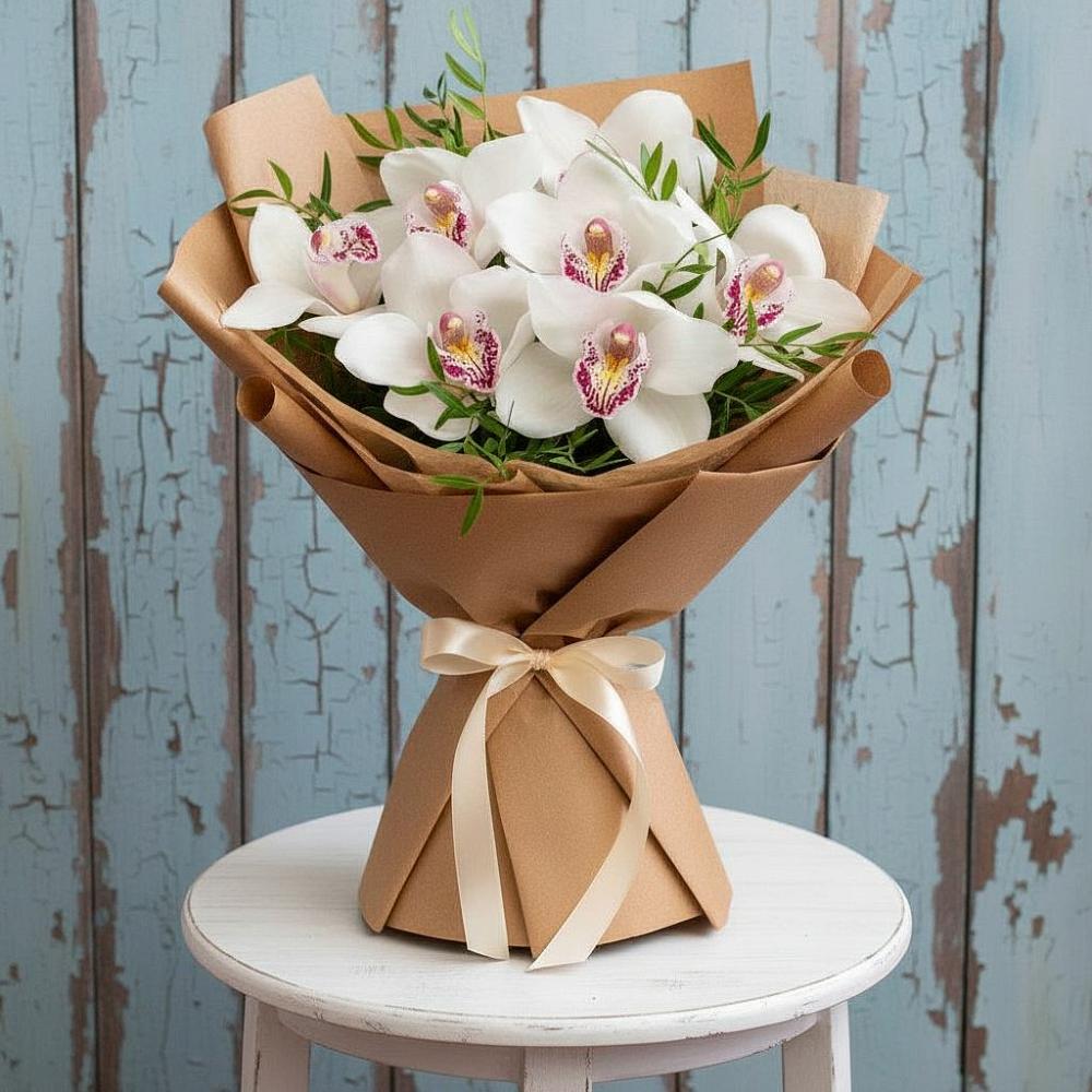Букет цветов из: Орхидеи и Розы в Веневе