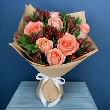 Букет цветов из:  Розы и Альстромерии в Веневе
