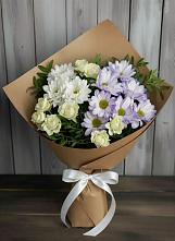 Букет цветов из:  Хризантемы и Розы в Веневе