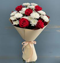 Букет цветов из:  Розы и Хризантемы в Веневе