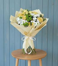 Букет цветов из:  Хризантемы и Розы #REPLACE_PRED# Веневе