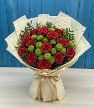 Букет цветов из:  Розы и Хризантемы в Веневе