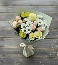 Букет цветов из:  Альстромерии, Розы и Хризантемы в Веневе