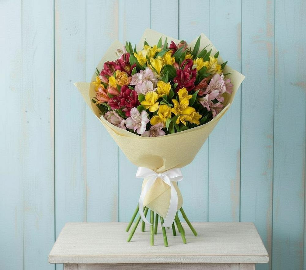 Букет цветов из: Альстромерии в Веневе