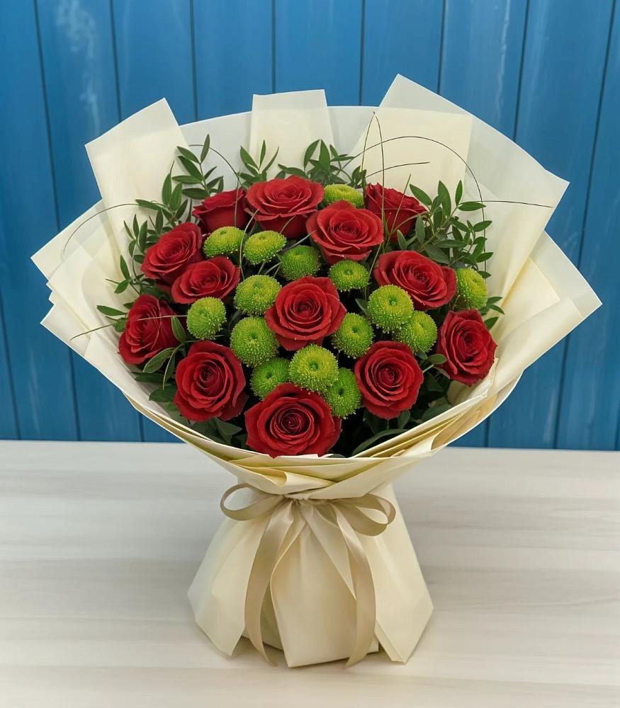 Букет цветов из: Розы и Хризантемы в Веневе