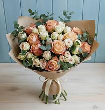 Букет цветов из:  Альстромерии и Розы в Веневе