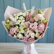 Букет цветов из:  Альстромерии и Розы в Веневе